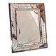 Antique Venetian mirror in engraved and bevelled glass – Floral decoration – Ita