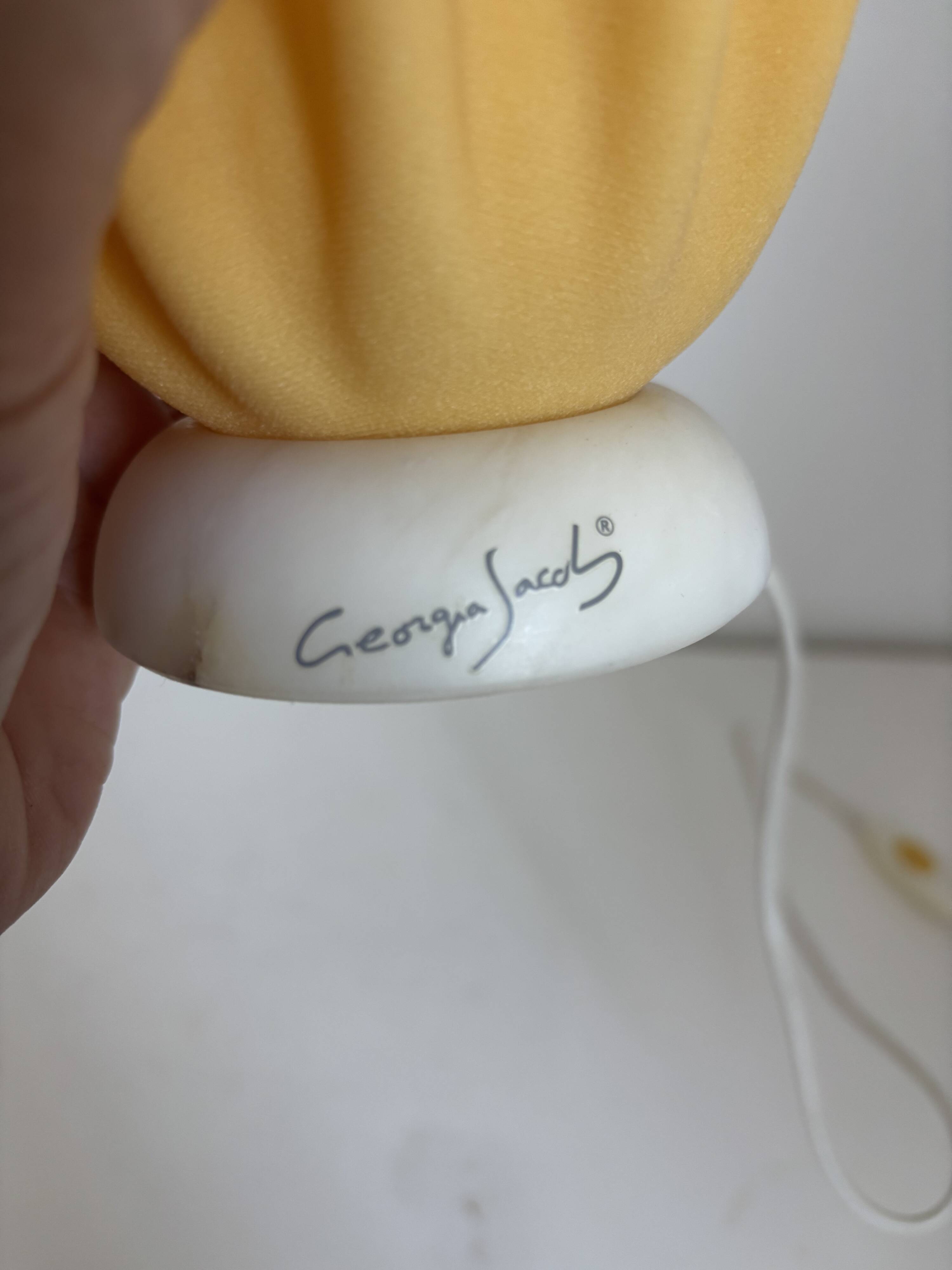 Vintage 1970s Georgia Jacob Coqueluche Table Lamp - 20 cm