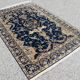 Iranian oriental carpet Kashan - handmade: 1.42 x 2.00 metres in Wool and Silk