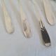 Housewife old cutlery in silver metal X12 people