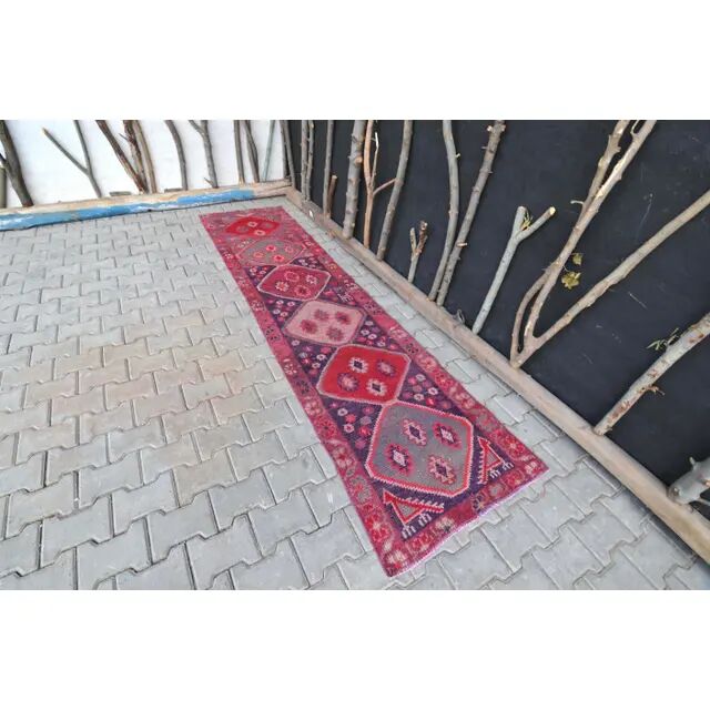 Turkish runner from the 1960s - 78x308 cm