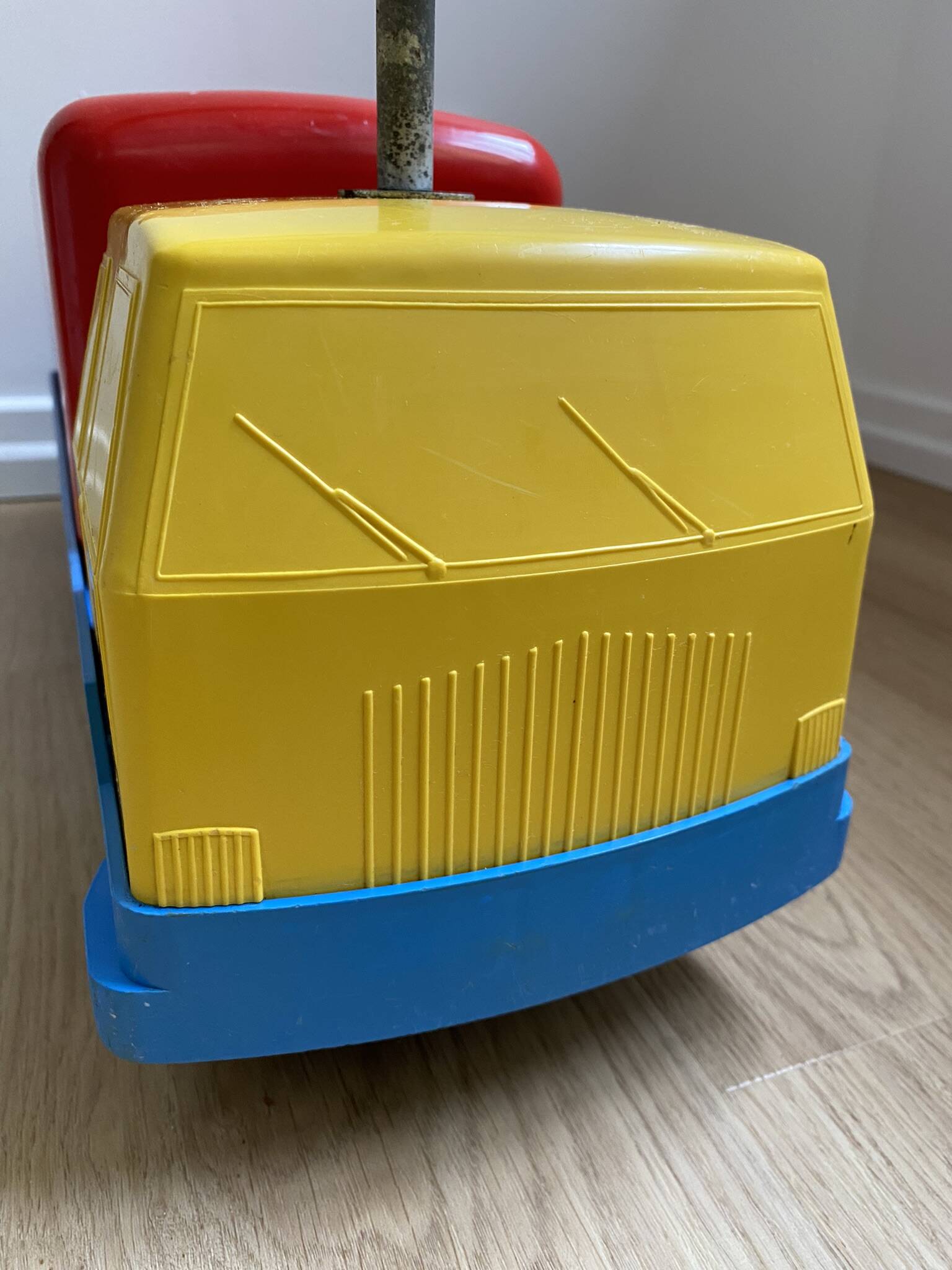 Kiddicraft vintage red blue and yellow children's carrier truck