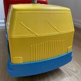Kiddicraft vintage red blue and yellow children's carrier truck