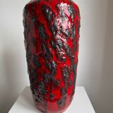 Vintage 1970s XL Scheurich Keramik Fat Lava Vase MCM West Germany