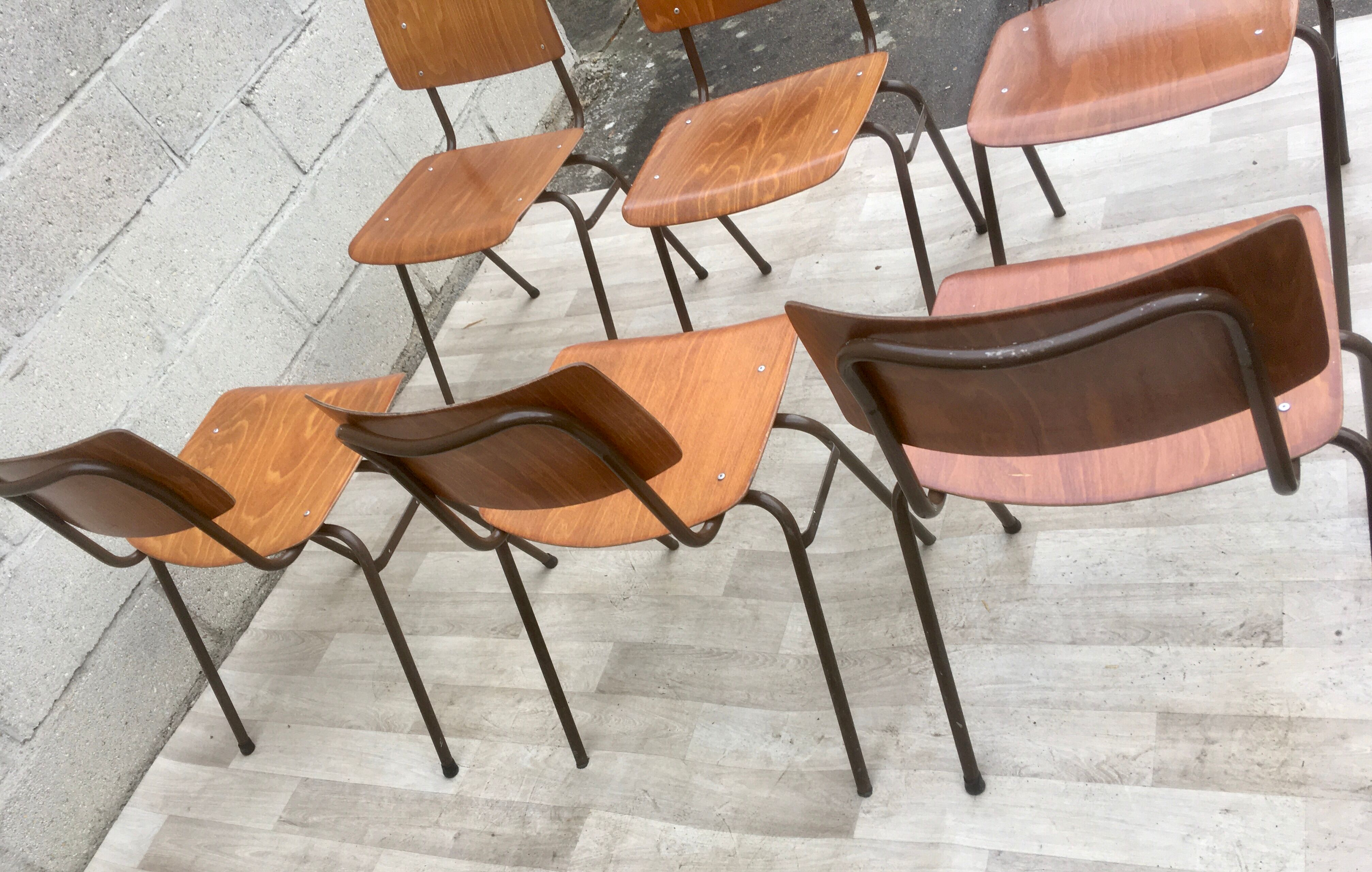 Set of 6 vintage Dutch Marko chairs