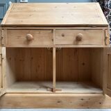 Commode anglaise, scriban en pin
