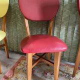 Set 4 chairs vintage bistro year 50/60
