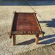 Coffee table in metal and copper wood