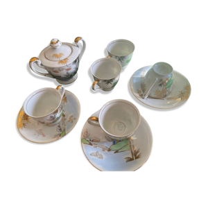Tasses et sucrière S.L - porcelaine