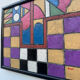 Tableau abstrait géométrique coloré