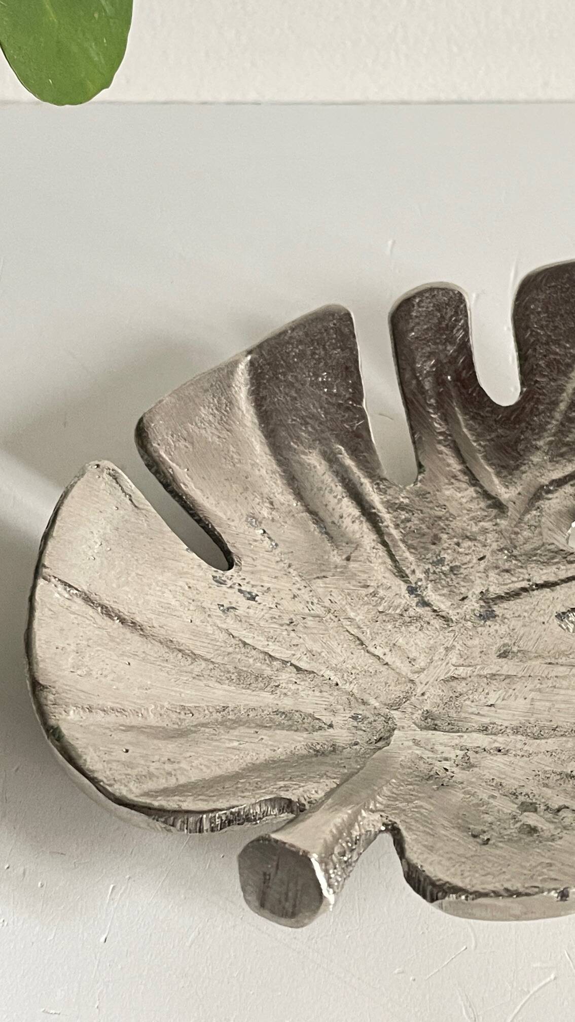 Leaf-shaped metal pocket emptier