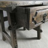 solid wood side table from the 18th century