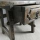 solid wood side table from the 18th century