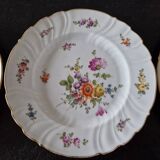Porcelain from Saxony, Germany - Series of 6 dessert plates - 20th century