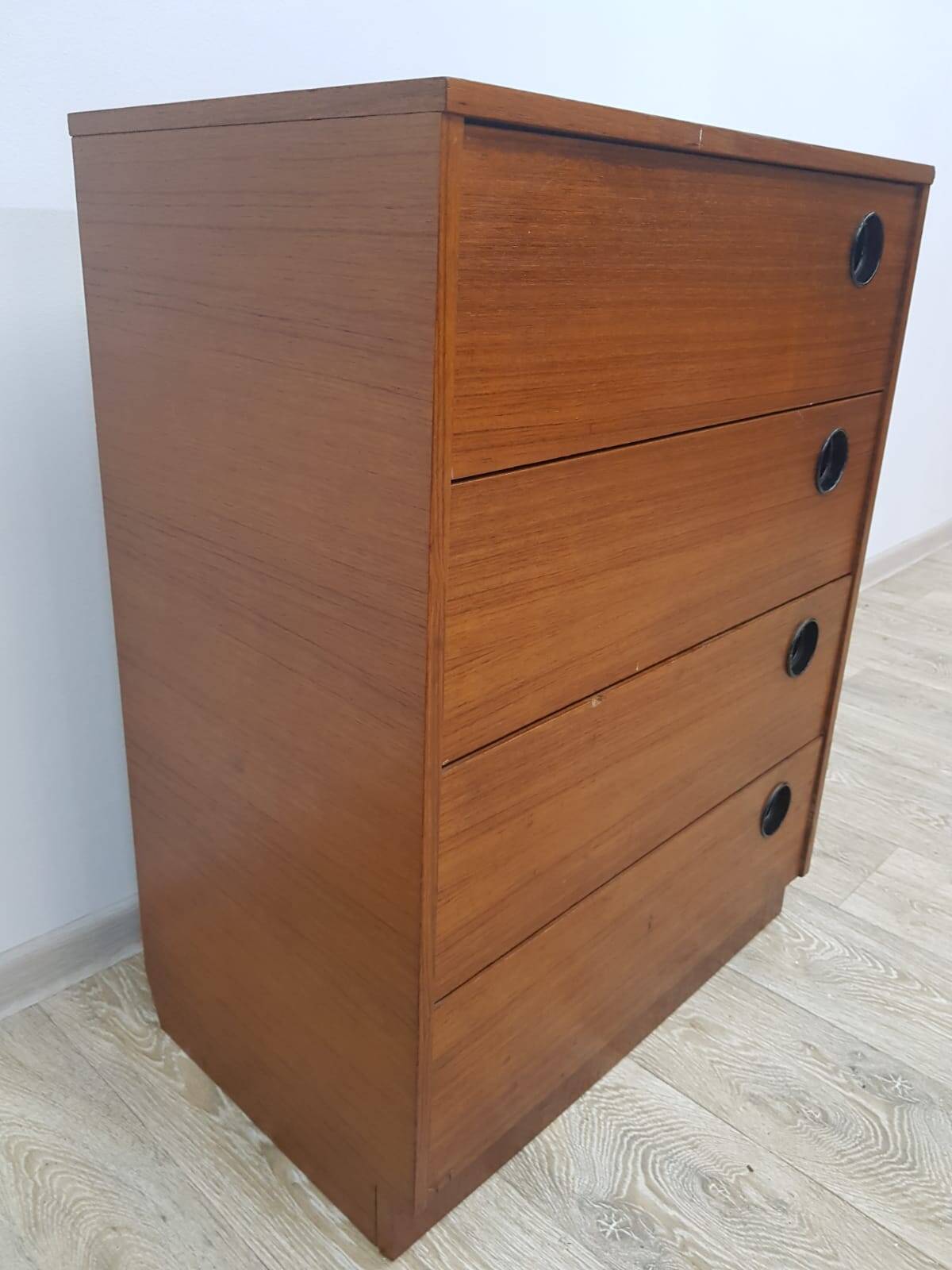 Vintage Teak shoe cabinet, Denmark, 1950s.