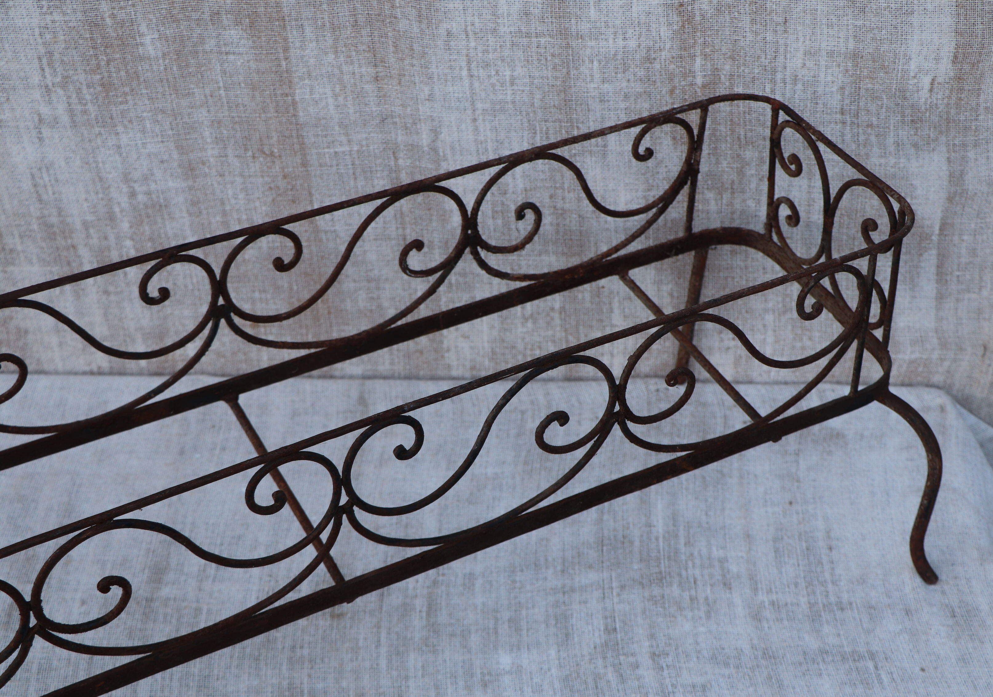 Wrought iron planter 1900