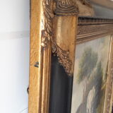 Oil on wood panel fine 19th.