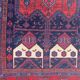 Very beautiful old Persian carpet Bijar handmade 148x318 cm