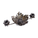 Bougeoir cendrier en forme de fleur