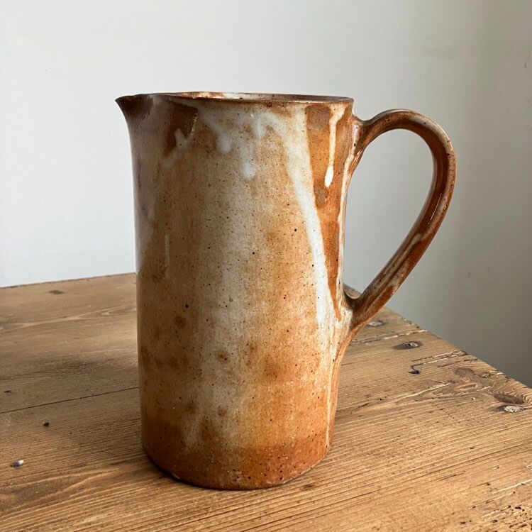 Glazed stoneware jug