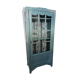 Vitrine style art déco jolie monogramme B couleur impérial intérieur ouatine et tissus créateur
