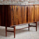 Danish highboard in brasilian rosewood by H. P. Hansen, 1960
