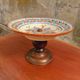 Brutalist Wooden Footed Cup HB Henriot Quimper 1950s/60s