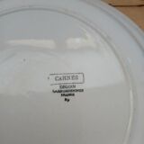 Plat ancien Digoin et Sarreguemines modèle "Cannes"