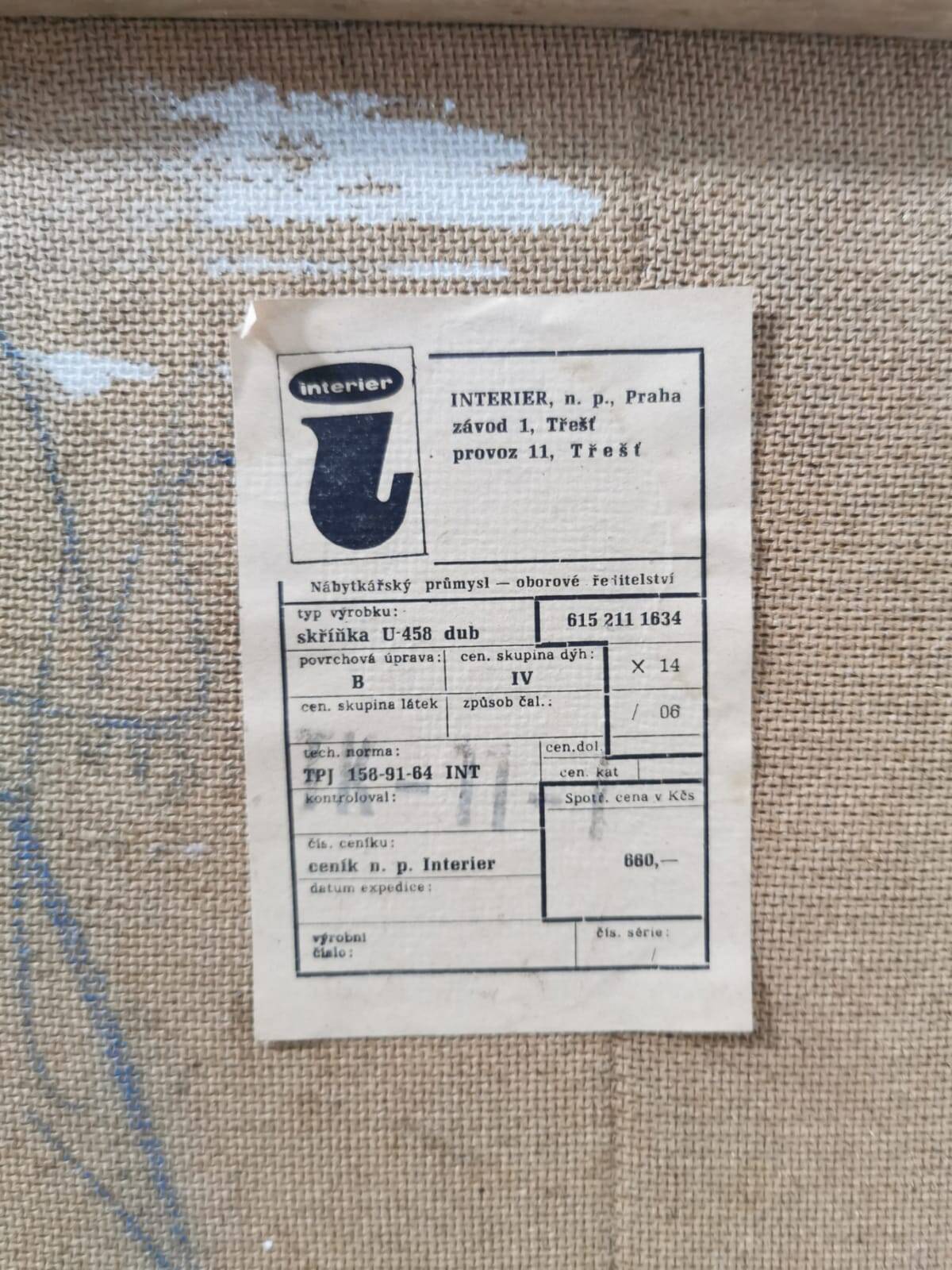 Sideboard by Jiri Jiroutek, Interier Prague, 1960s