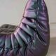 Togo 2-seater sofa in ultraviolet leather by Michel Ducaroy for Ligne Roset