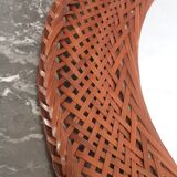 Oval rattan mirror - year 70