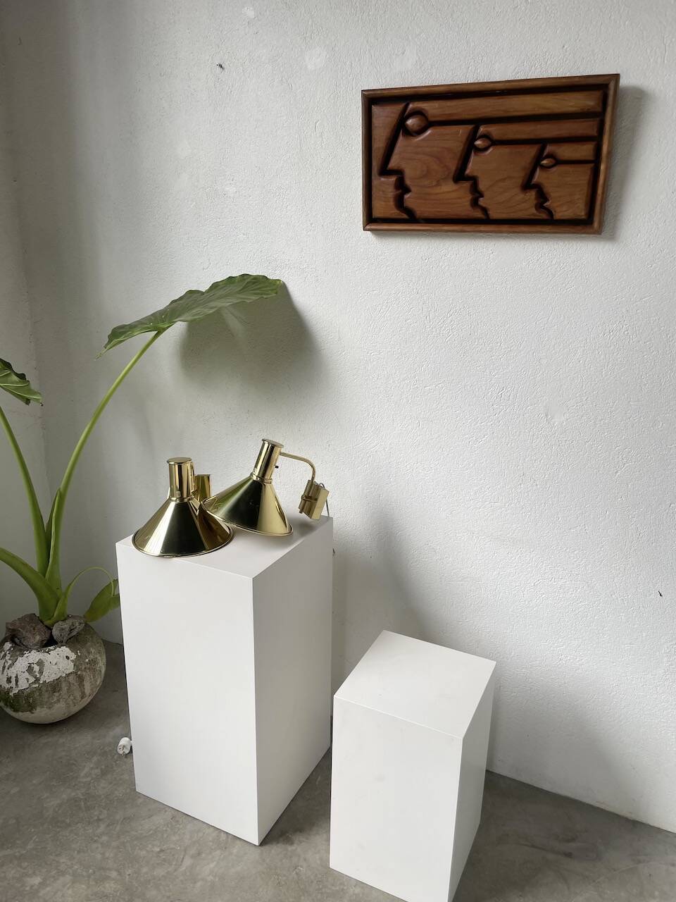 Pair of Hovik Lys brass wall lights Jonas Hidle Denmark