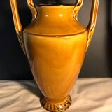 Pair of Orchies Art Deco Vases with silhouette style Fawn decoration