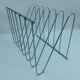 Chrome metal Z magazine rack