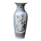 Gien baluster vase, Japanese decor