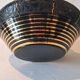 Art Deco Vase in Black Hyalite Glass from the De Rupel Glassworks