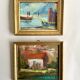 Framed oil duo