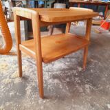 Console oak feet compass