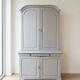 Antique storage furniture repainted grey