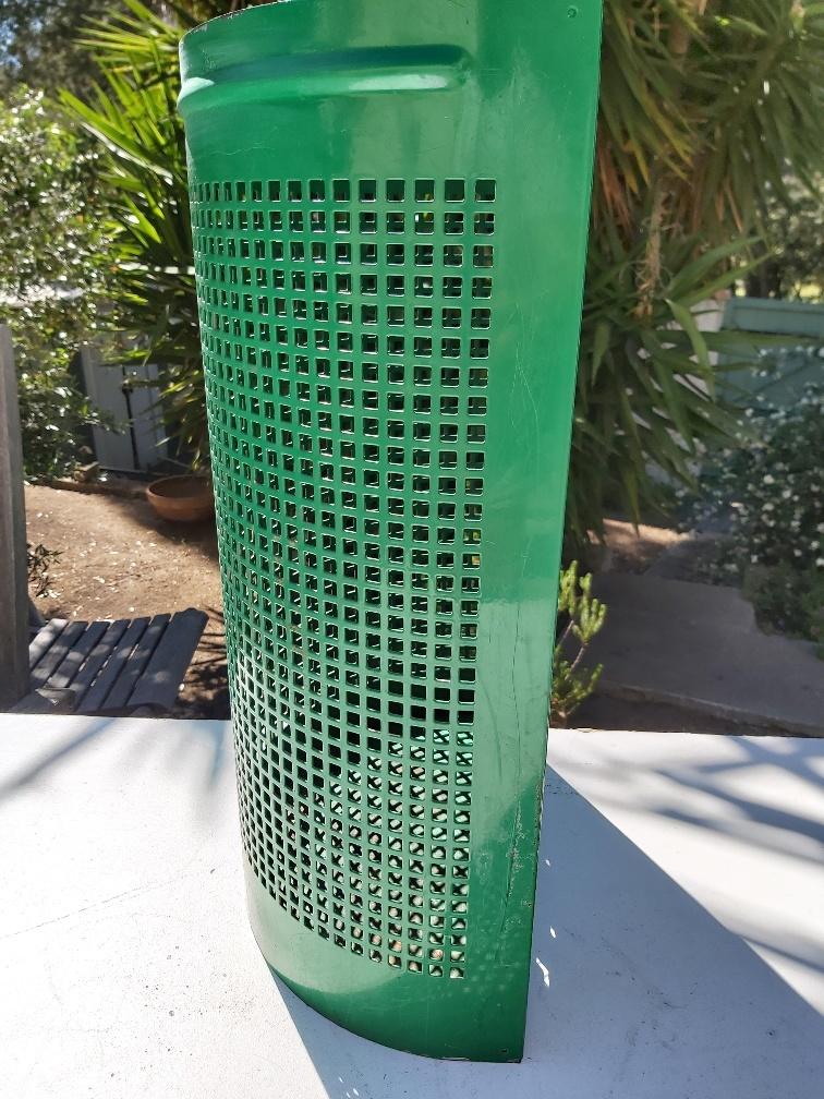 Public metal garden bin