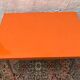 Table de cuisine vintage extensible année 70 en formica orange