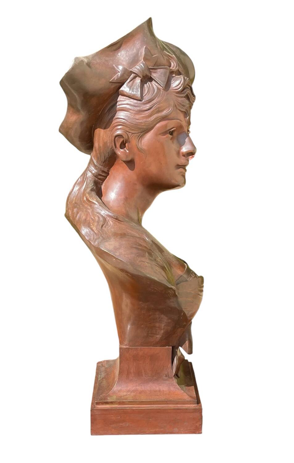 Bronze sculpture entitled “La Brunetta”