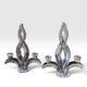 Pair of crystal candlesticks Vannes le Chatel Lorraine