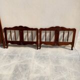 Pair of Provencal wooden bed year 40 from Dervieux