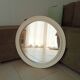 Vintage round resin mirror from the 60s/70s