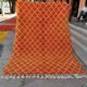 bright orange Beni Ouarain rug 250*150cm