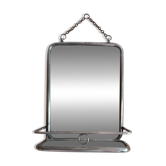 Barber mirror with shelf