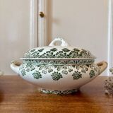 Vintage ironstone tureen and dish - Trèfle de Badonvillier model