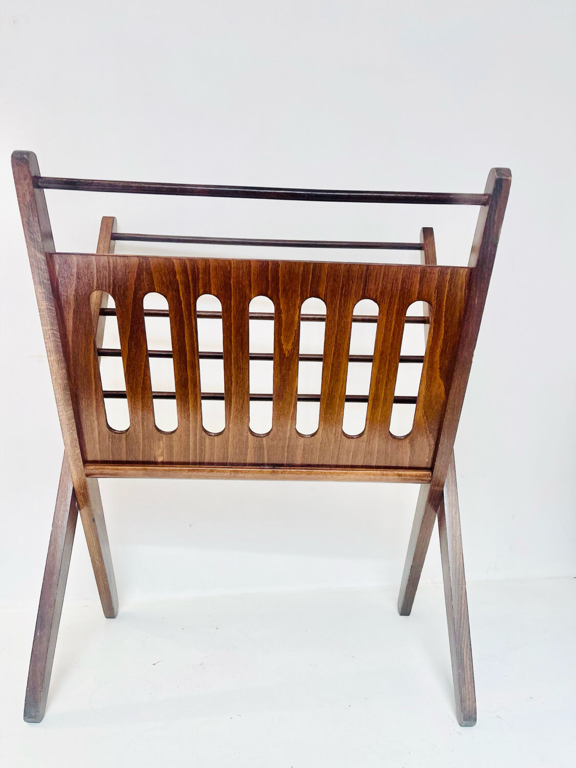 Folding magazine rack Cees Braakman – Teak – Netherlands, 1960s