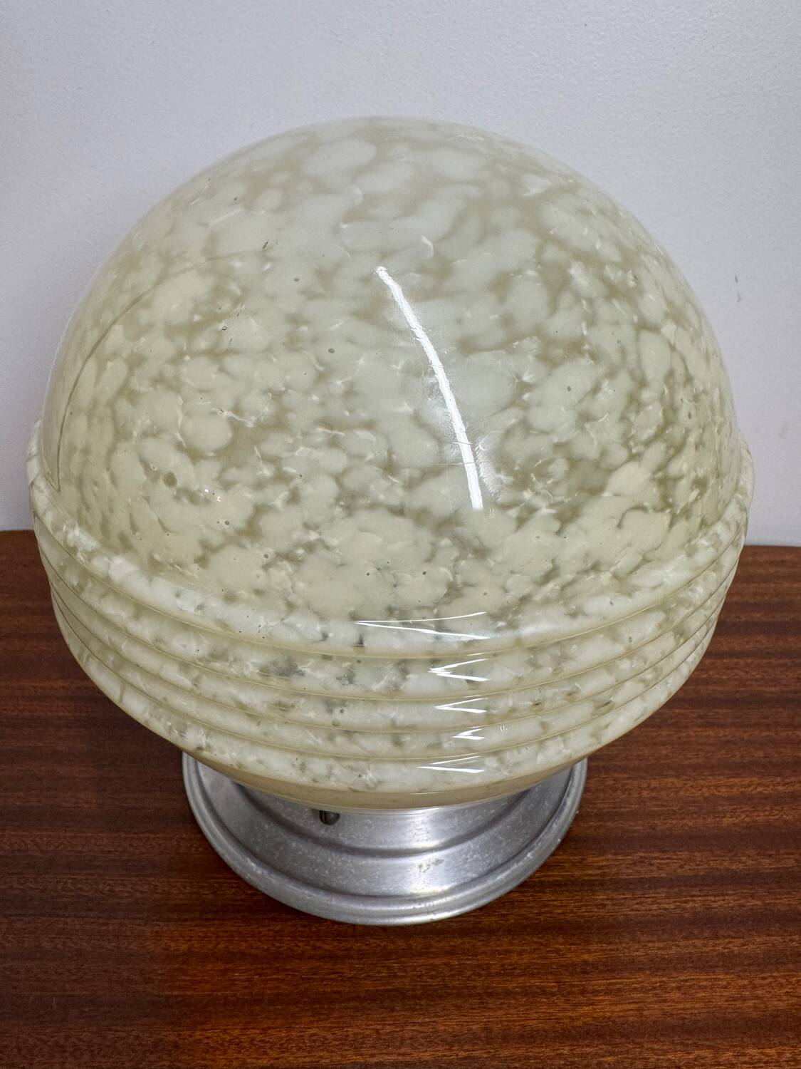 Ceiling light or glass lamp by Clichy Art Deco